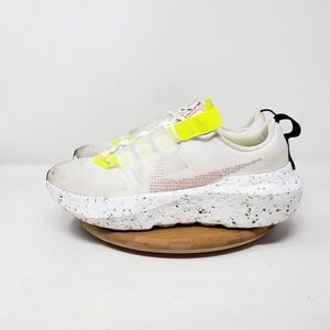 Nike Crater Impact Shoes Womens 9.5 White Yellow‎ Running Sneakers Athlet…